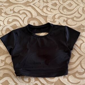 Elegant Black Women's Crop Top